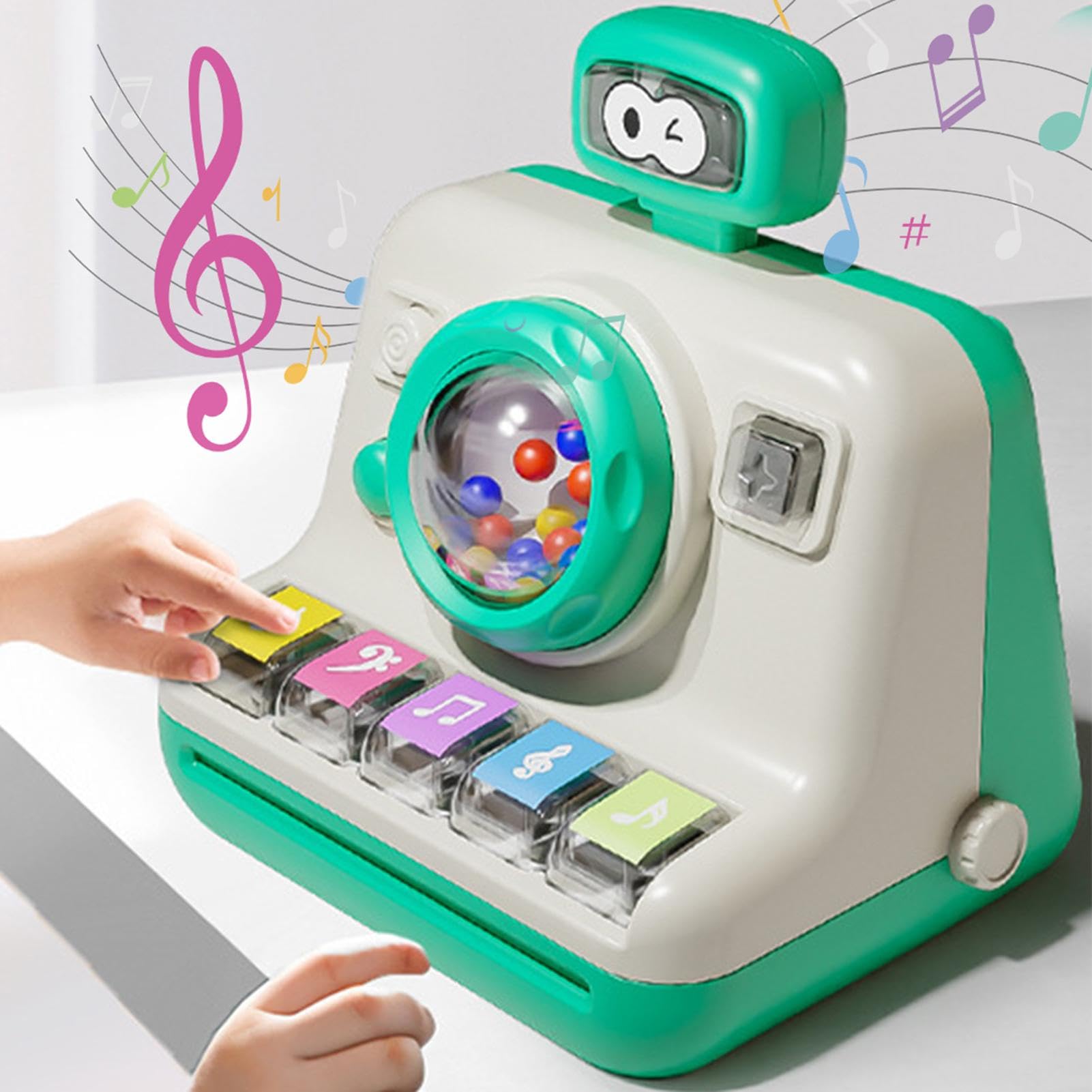 Kids Piano Keyboard Toy - Lighted Camera-Shaped Musical Learning Toy for Early Childhood Development | Perfect for Birthday Gifts, Preschool Education & Interactive Playtime