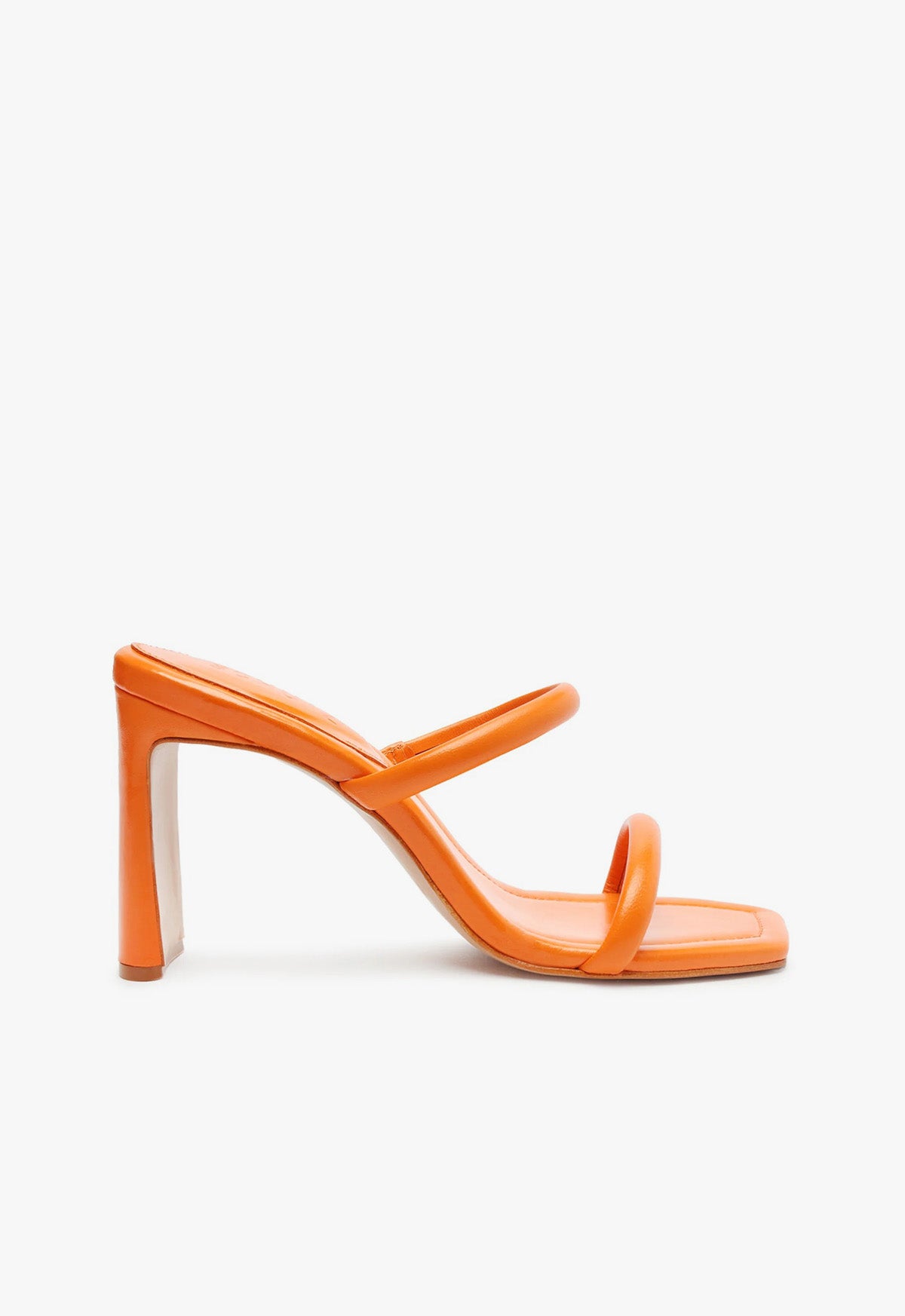 Women's Fully Tab Nappa Leather Sandals with 2.4 Inch Heel - Comfortable High Heel Sandals for Summer, Beach, Party & Evening Wear - Style S2186300060003