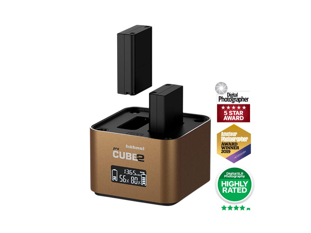 Hahnel PROCUBE2 Professional Battery Charger for Olympus Cameras - Fast Charging for Travel & Photography Enthusiasts