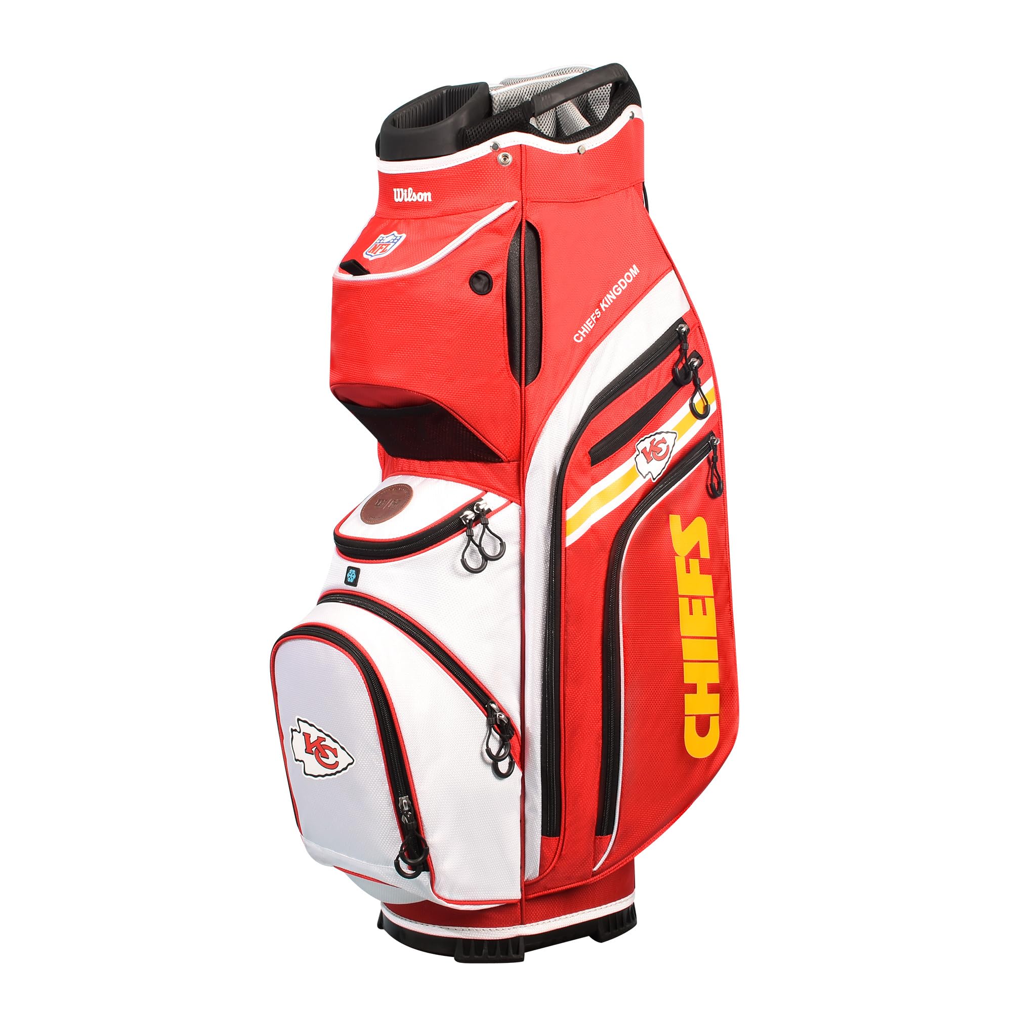 Wilson NFL Kansas City Chiefs Golf Cart Bag - Durable & Stylish Golf Bag for Men & Women, Perfect for Golf Course, Driving Range & Travel