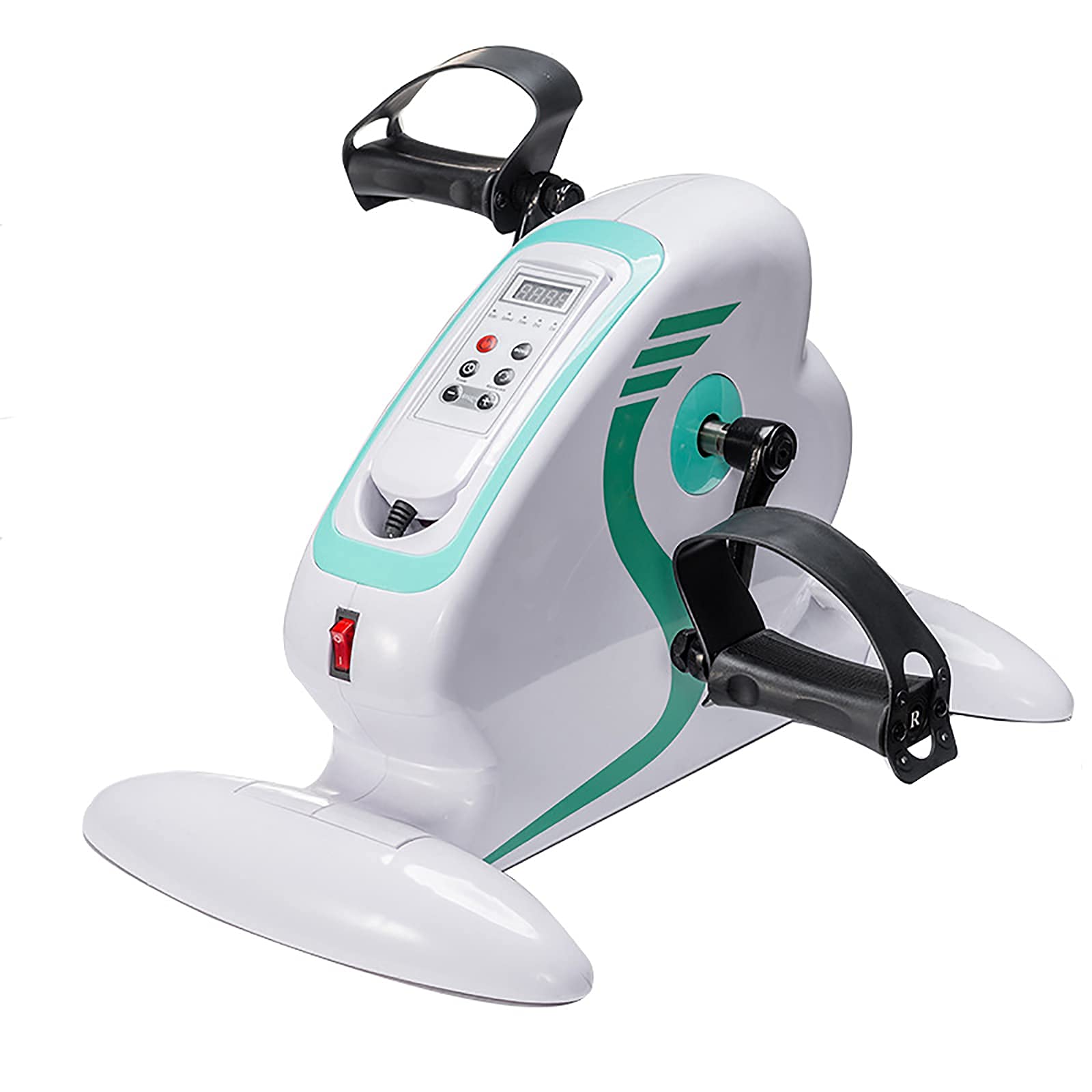 Sywlwxkq Home Exercise Bike - Indoor Mini Fitness Cycling Stepper with Leg Pedals for Cardio, Rehabilitation & Workouts - Perfect for Home Gym, Office & Physical Therapy