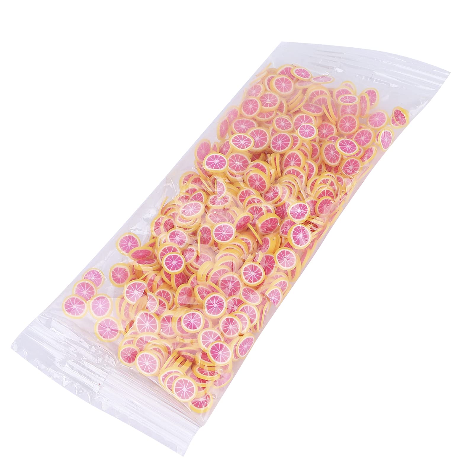 Fruit-Shaped Nail Slice Decorations - Unique Red Heart Pomelo Design for Carnival, Party & Festival Fun | DIY Nail Art Accessories for Special Events & Celebrations