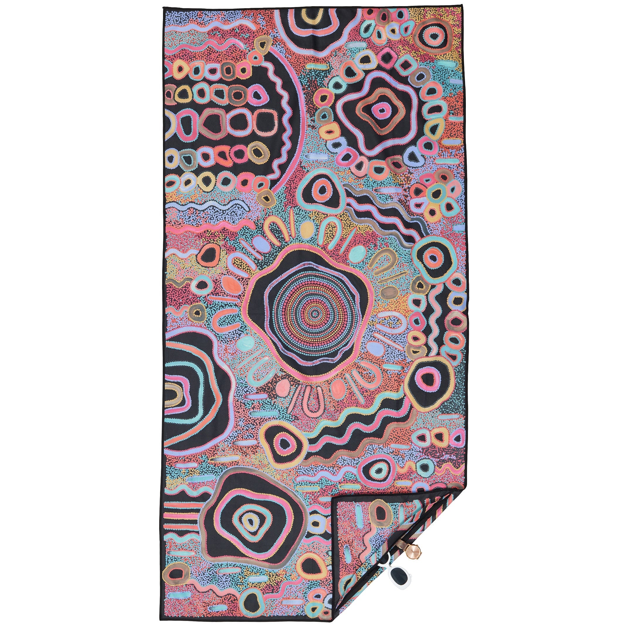 Premium Sand-Free Beach Towel for Camping & Outdoor Adventures - Quick Dry, Lightweight, and Ultra Absorbent for Moonlight Beach Trips