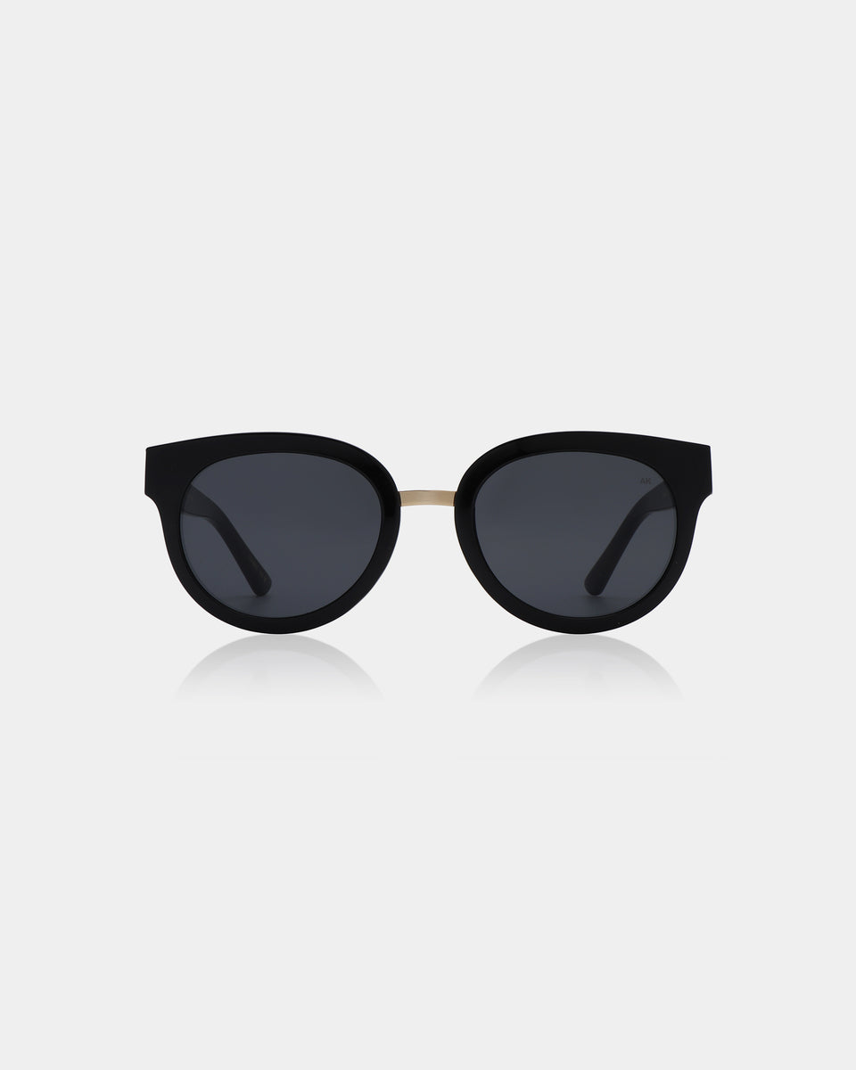 A. Kjaerbede Jolie Black Sunglasses for Women - Stylish UV Protection Shades for Outdoor, Driving & Fashion
