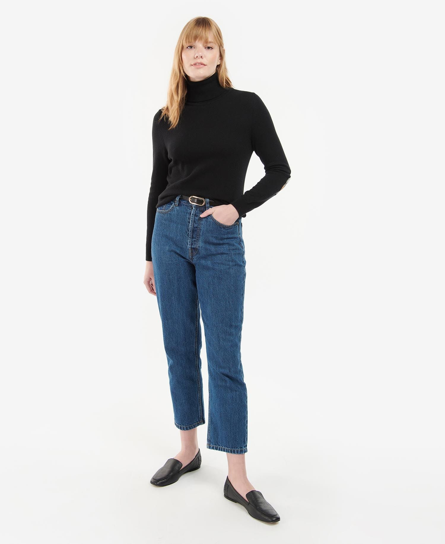 BARBOUR Moorland High Rise Jeans for Women - Classic Blue Denim Pants, Comfortable & Stylish (Perfect for Casual Outfits, Workwear & Outdoor Activities)