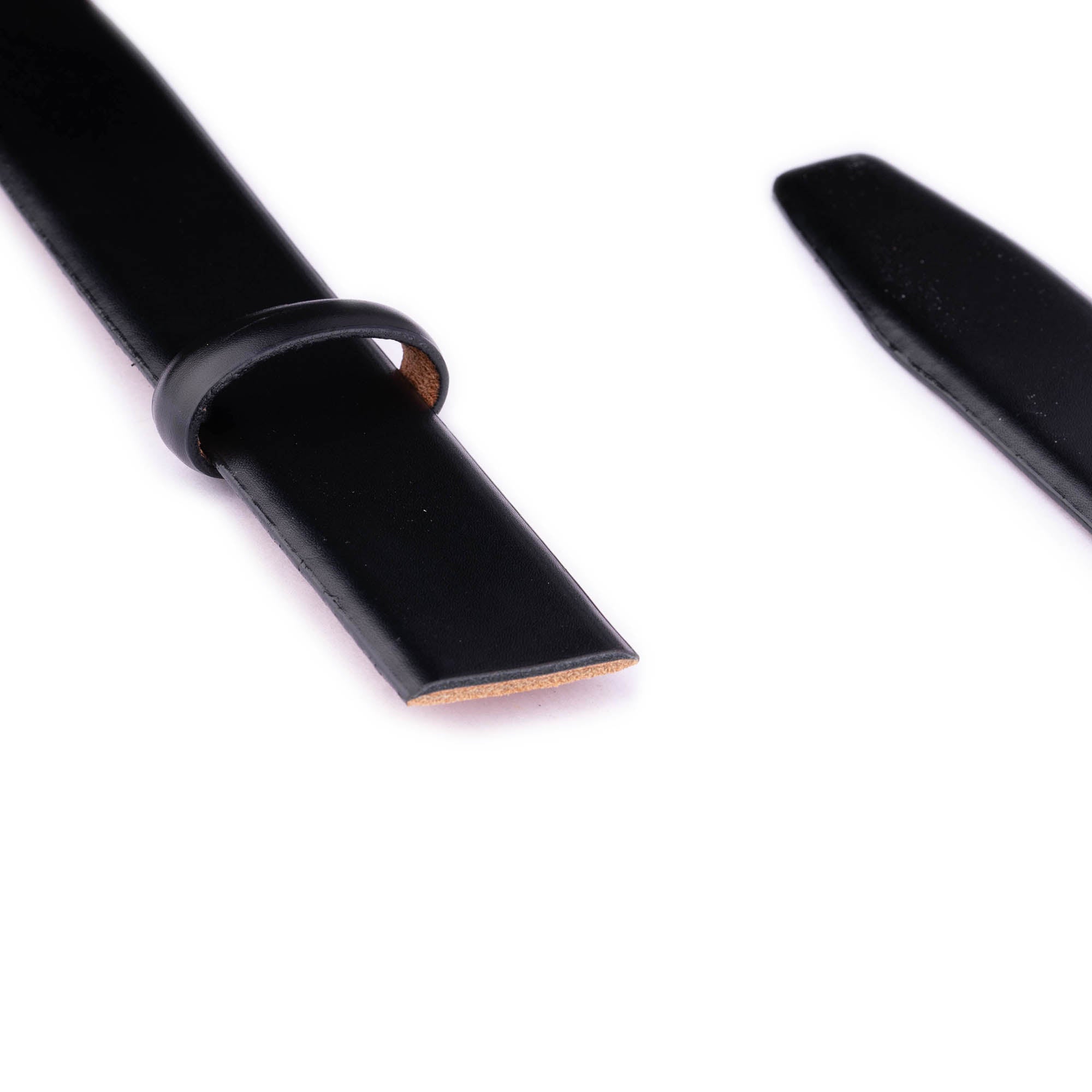 Premium Black Leather Replacement Belt Strap for Cartier Men's Watches - Classic Dress & Formal Wear Accessory
