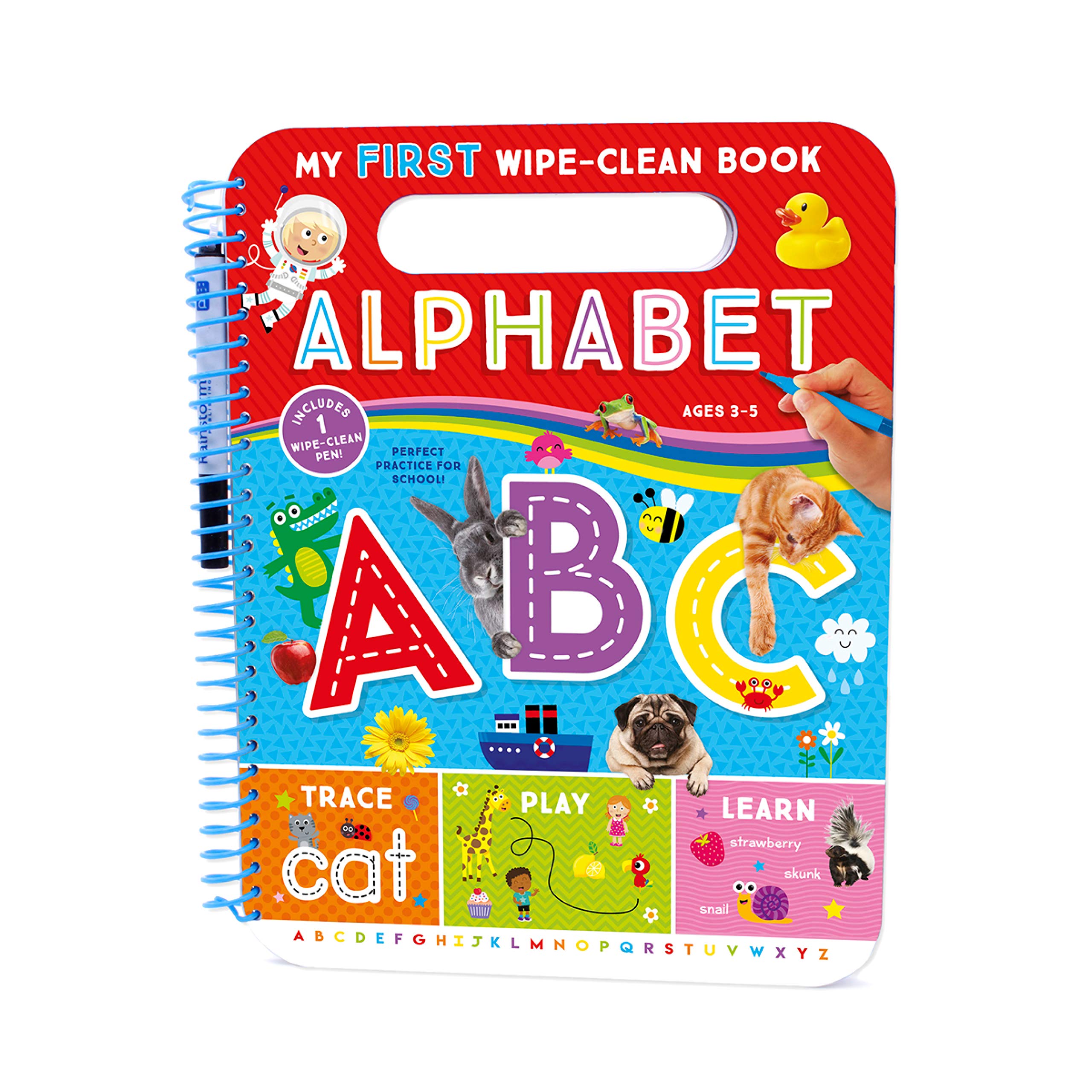 My First Wipe-Clean Alphabet Book - Teacher Approved Activities for Kids to Trace, Write & Learn Letters & First Words - Perfect for Preschool Learning & Homeschool Writing Practice