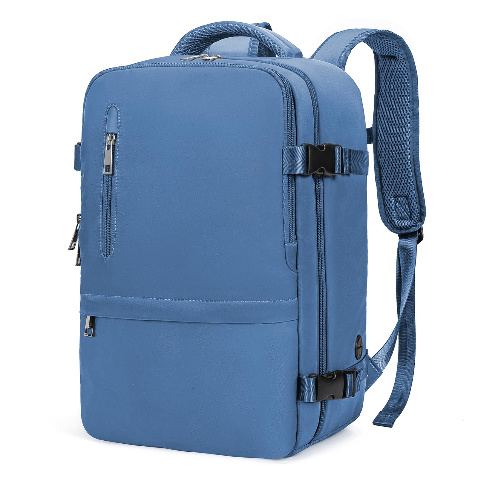 VMIKIV Ryanair Approved Backpack 40x20x25cm - Lightweight Travel Backpack for Airplane Carry-On, Anti-Theft School Backpack for Women & Men - Perfect for University, Commuting & Weekend Trips (Bright Blue)