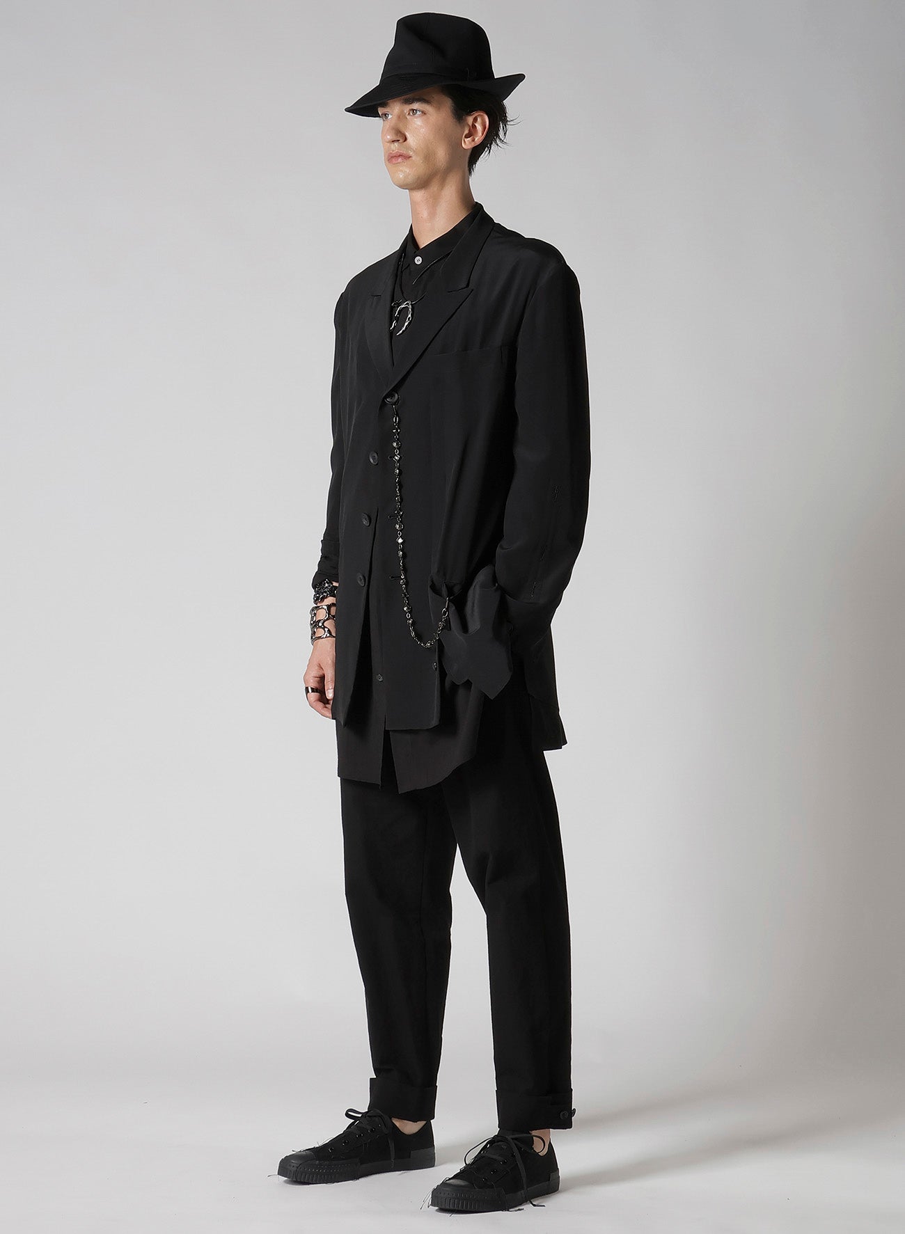 16M Crepe de Chine Asymmetrical Jacket - Lightweight Womens Blazer for Office, Evening & Special Occasions