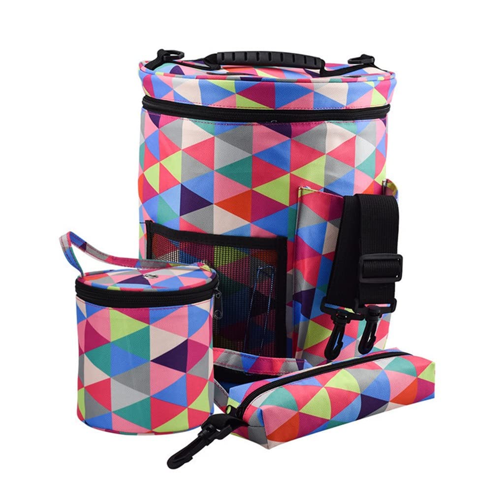 ZYKHD 3-Piece Knitting Storage Bag Set - Portable Yarn Organizer for Crochet & Knitting Supplies (Color B) - Perfect for Craft Storage, Travel Projects & Needlework Organization