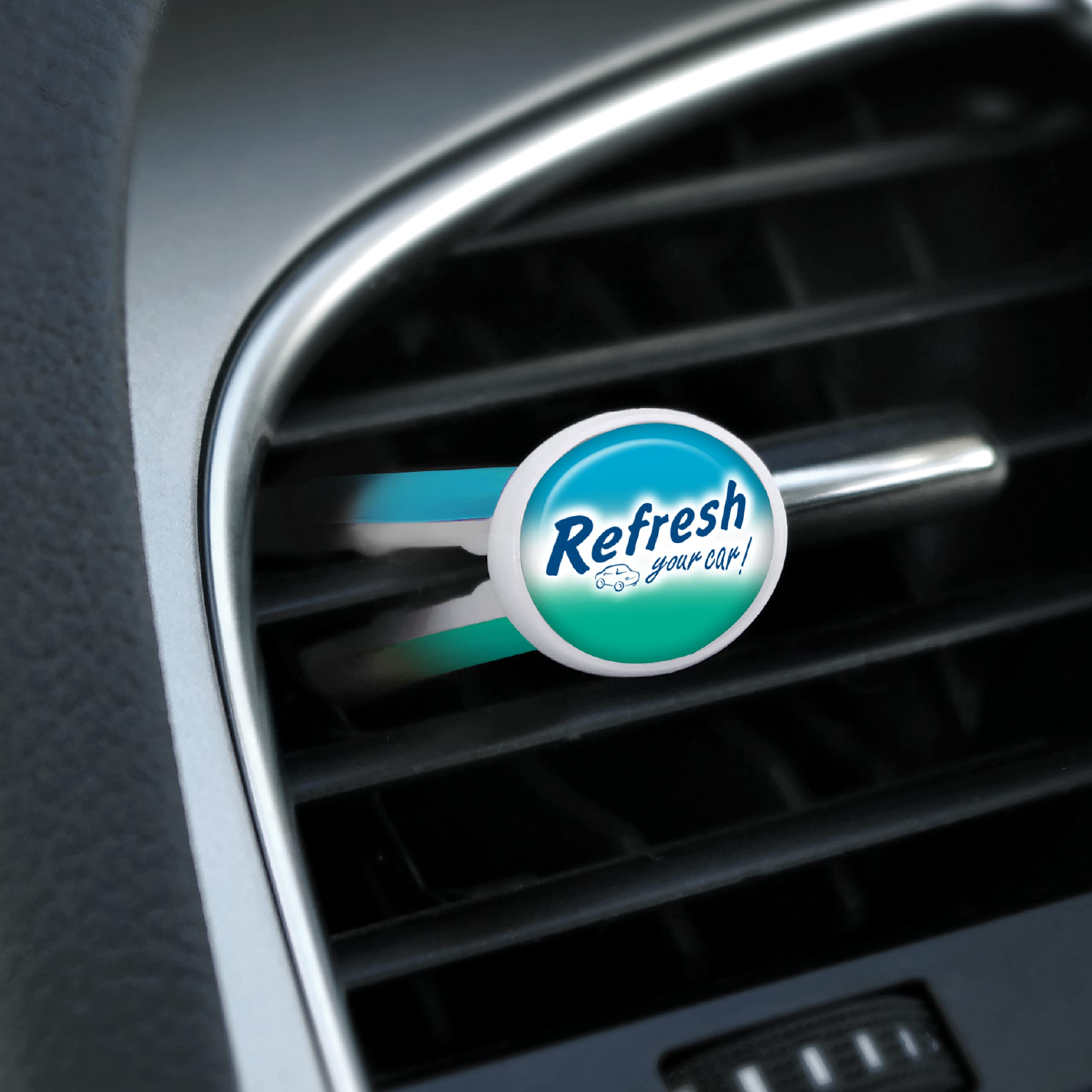 E300888902 Dual Scent Car Vent Sticks - Alpine Meadow & Summer Breeze (4 Pack) for Fresh Car Air