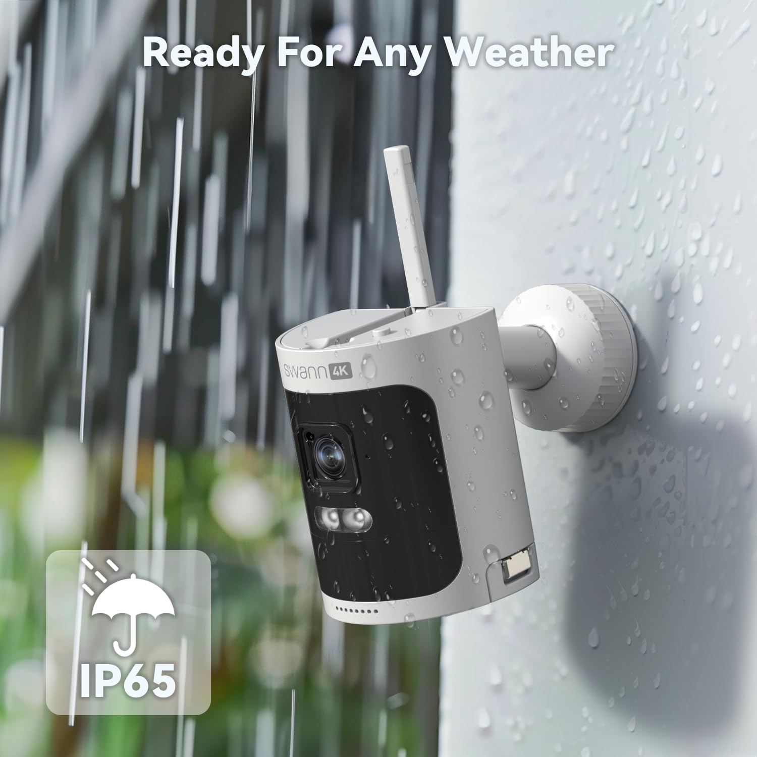 Swann AllSecure 4K Wireless NVR Security System with 2 Outdoor Cameras - AI Face Recognition, Expandable Local Storage, No Monthly Fees - Ideal for Home & Business Surveillance (AS4K800SD)