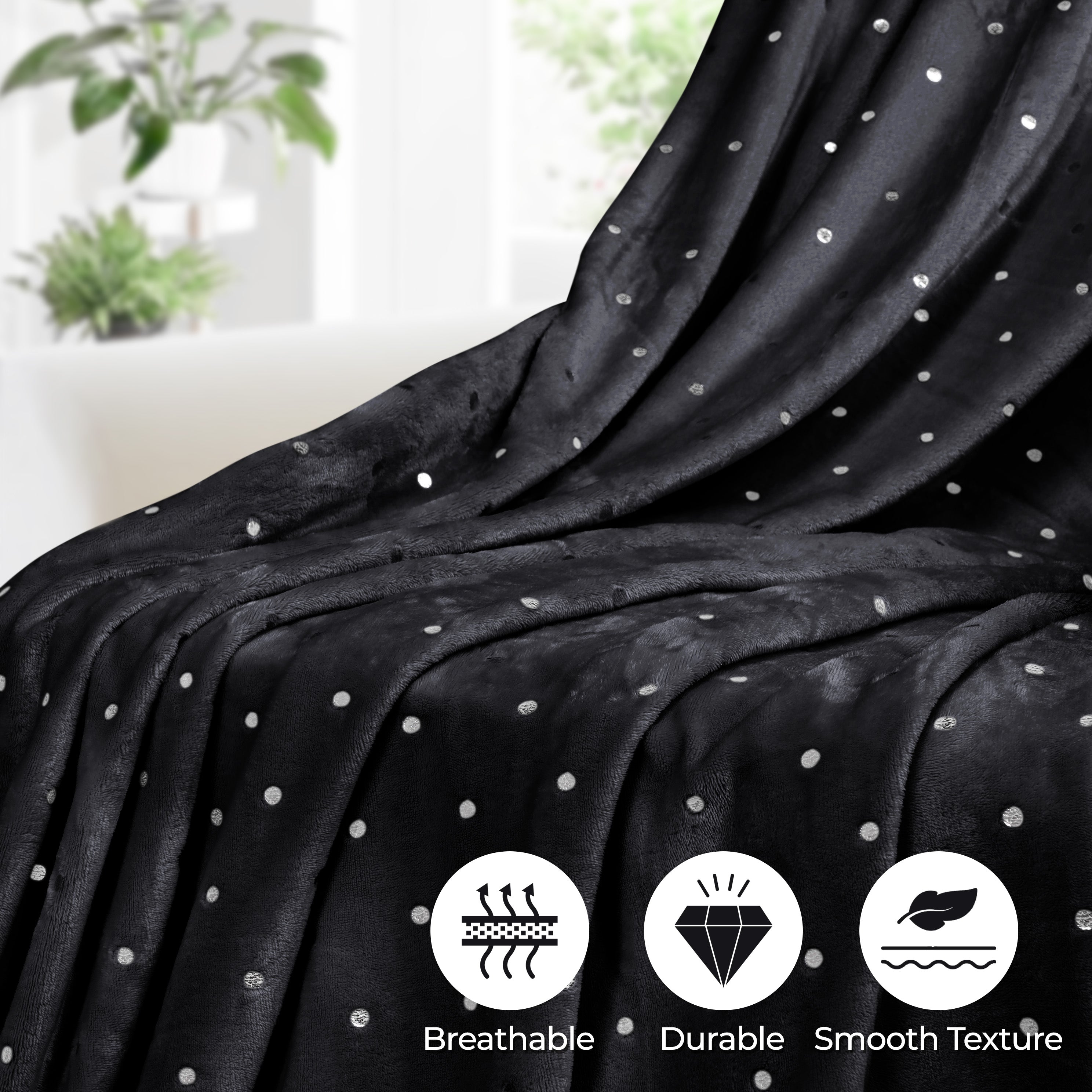 CozySoft Fleece Plush Blanket - Medium Weight, Ultra Soft & Fluffy - Perfect for Sofa, Bed, Couch & Home Decor - Warm Throw Blanket for Winter, Gifts & Cozy Nights