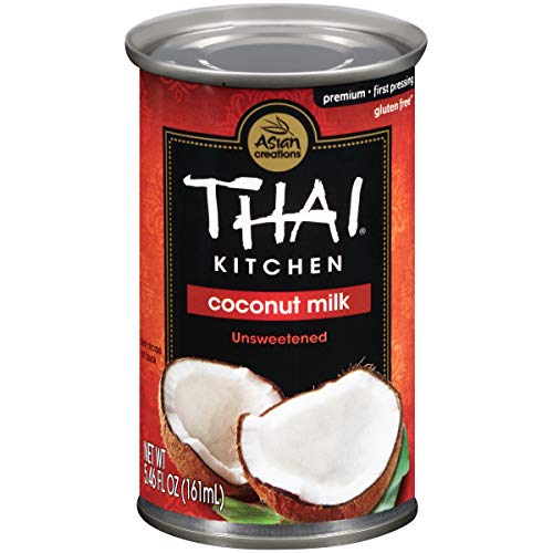 Thai Kitchen Gluten Free Unsweetened Coconut Milk (Keto Friendly, Vegan) - 5.46 fl oz (Pack of 24) - Perfect for Smoothies, Curries, Baking & Dairy-Free Cooking