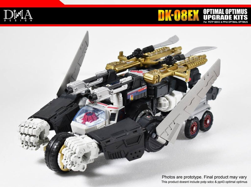 DNA Design DK 08EX Upgrade Kit for POTP SDCC/PP 43 Optimal Optimus - Transformers Toy Accessories for Collectors & Display Enhancement