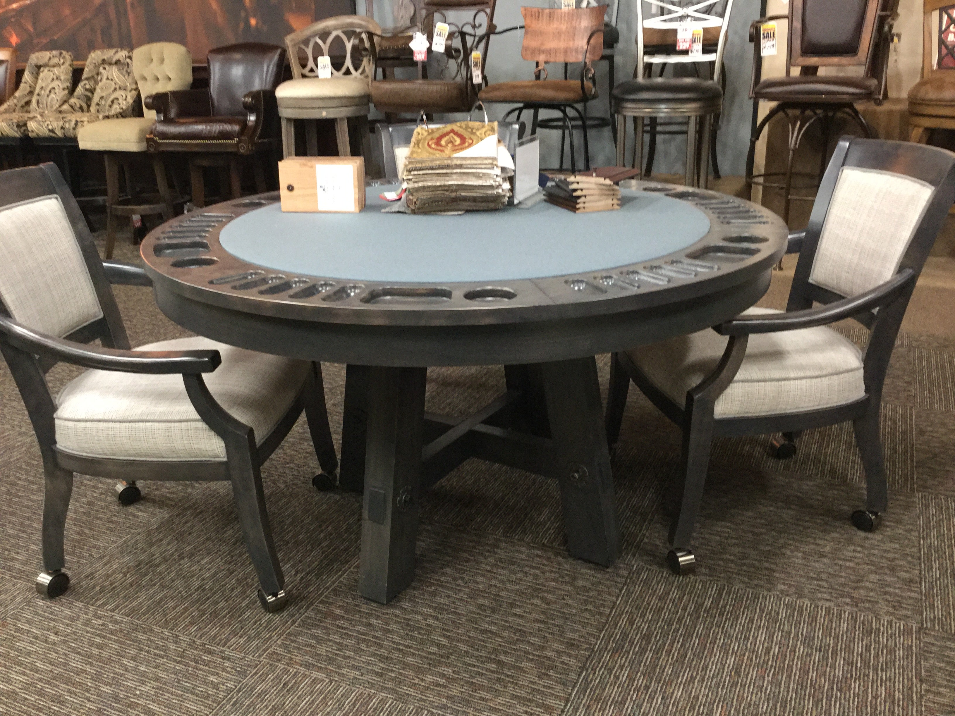 California House Loft Game Table - Premium Multi-Purpose Table for Dining, Poker, Board Games & Home Office - Perfect for Apartments, Game Rooms & Small Spaces