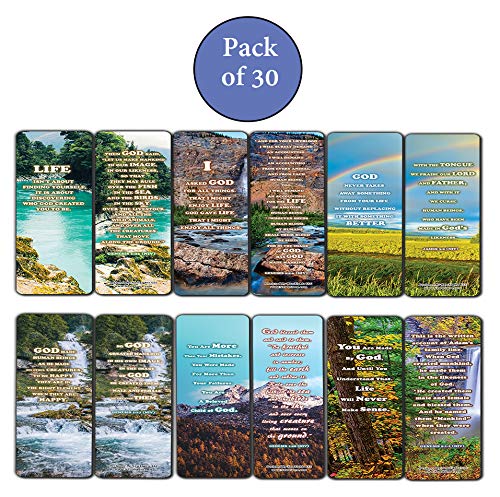 30-Pack Christian Bible Bookmarks - Inspirational Scripture Gifts for Bible Study, Church Ministry & Sunday School Teachers - Perfect for Classroom Incentives, Stocking Stuffers & Devotional Gifts