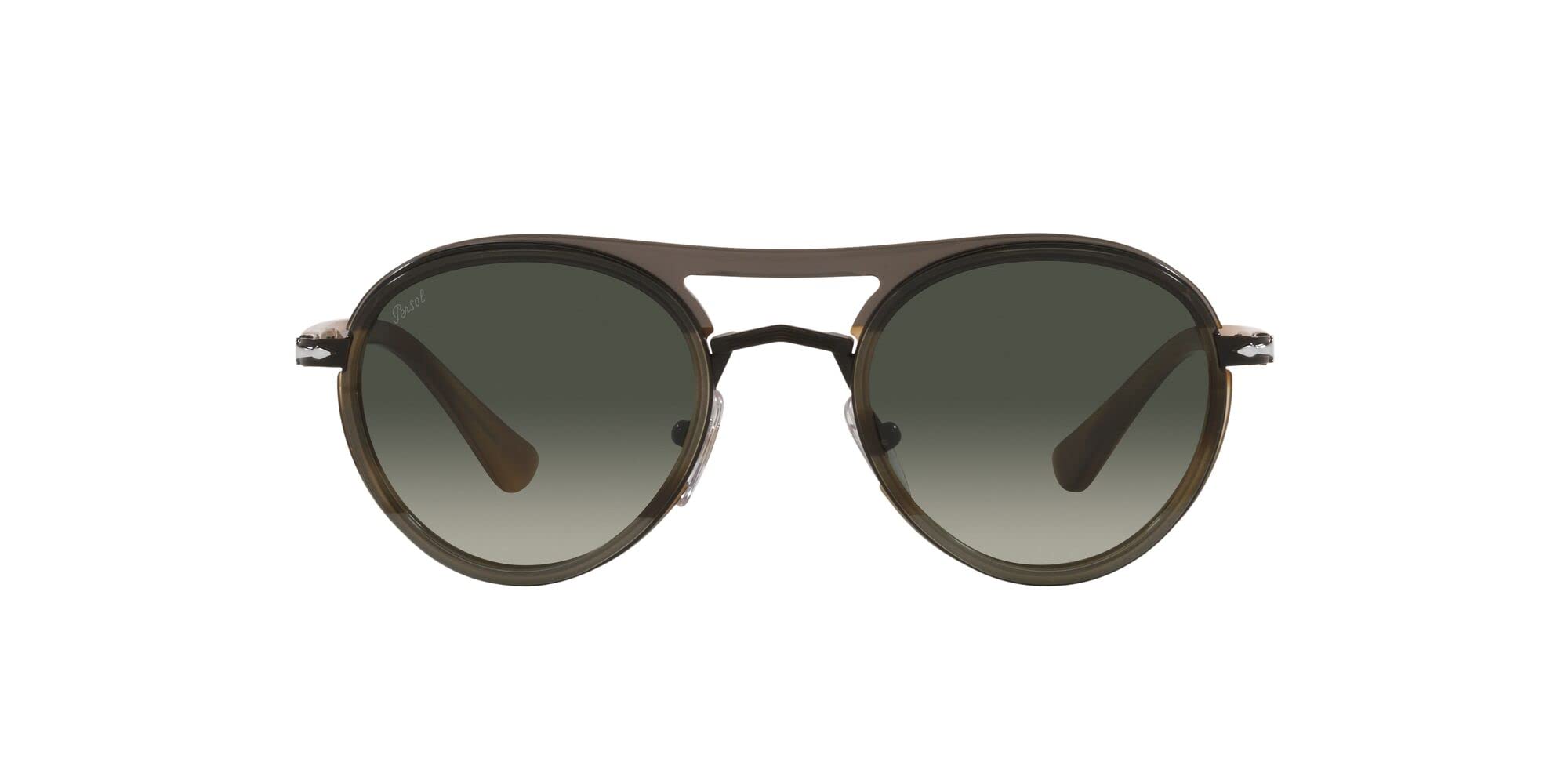 Persol PO2485S Round Polarized Sunglasses for Men & Women - Classic Retro Style UV Protection Shades for Driving, Travel & Outdoor Activities
