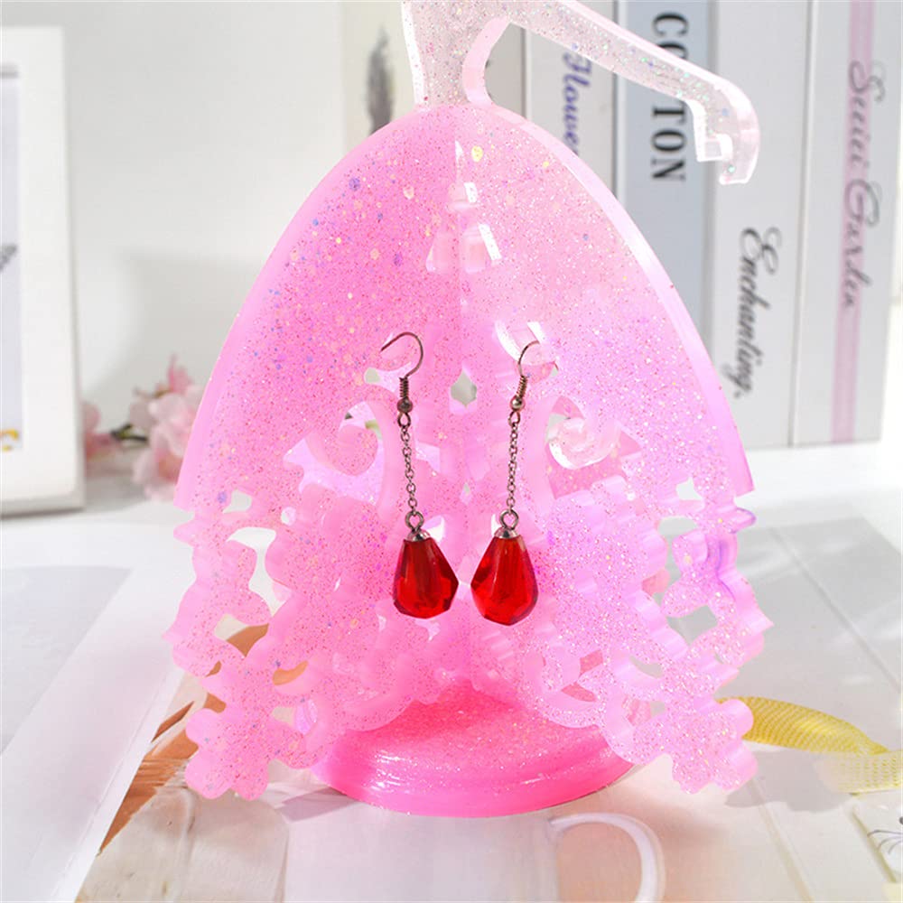 Silicone Jewelry Storage Rack & Resin Casting Mold Set - Dance Girl Jewelry Display Stand, Epoxy Mould Craft Tool for Earrings & Necklaces - Perfect for DIY Jewelry Making, Craft Shows & Home Organization