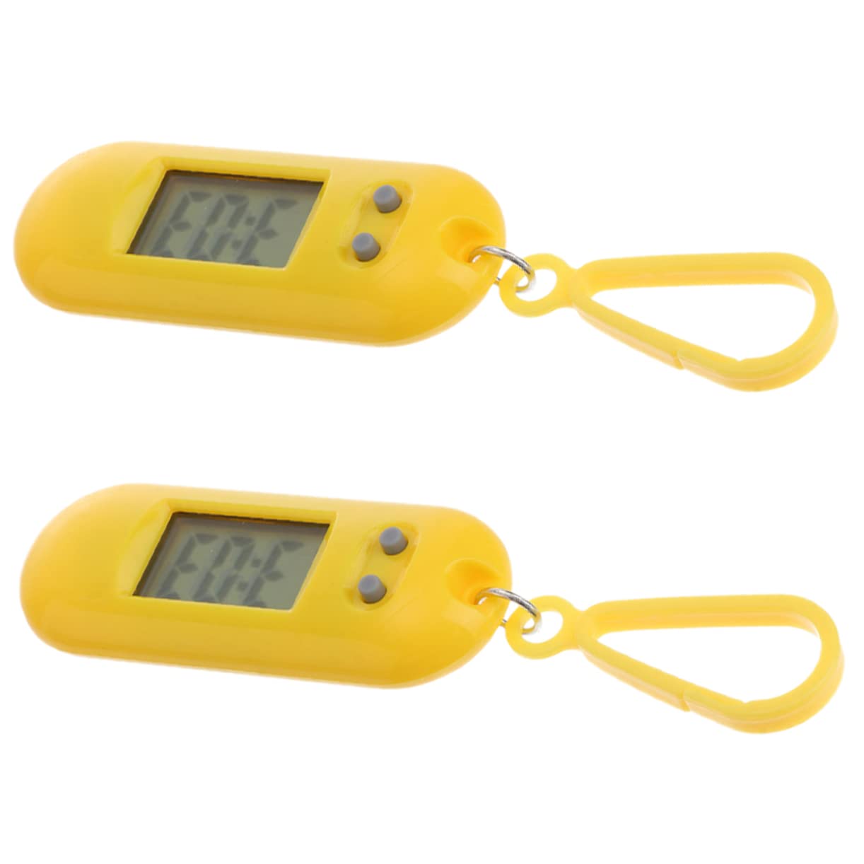 Mipcase 8 Pack Digital Electronic Keychain Watch - Mini Silent Plastic Hanging Watch for Students, Kids & Teachers - Perfect for School, Gifts & Everyday Use