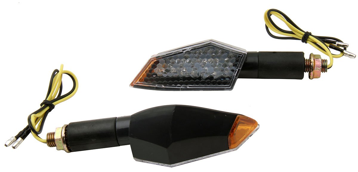 2 PCS Long Stalk LED Turn Signal Lights for 1998 Buell Thunderbolt S3 - High Visibility Motorcycle Blinkers for Enhanced Safety Day & Night Riding