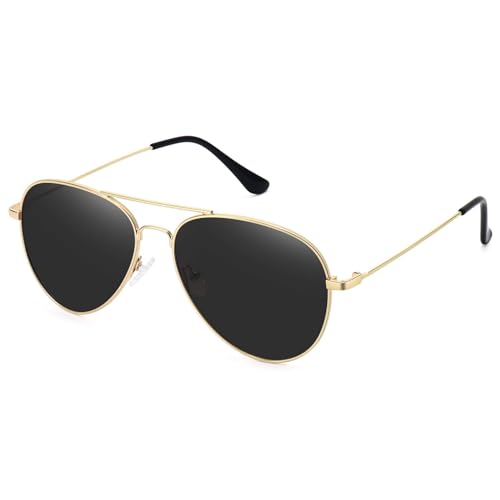 Golden Frame Grey Lens