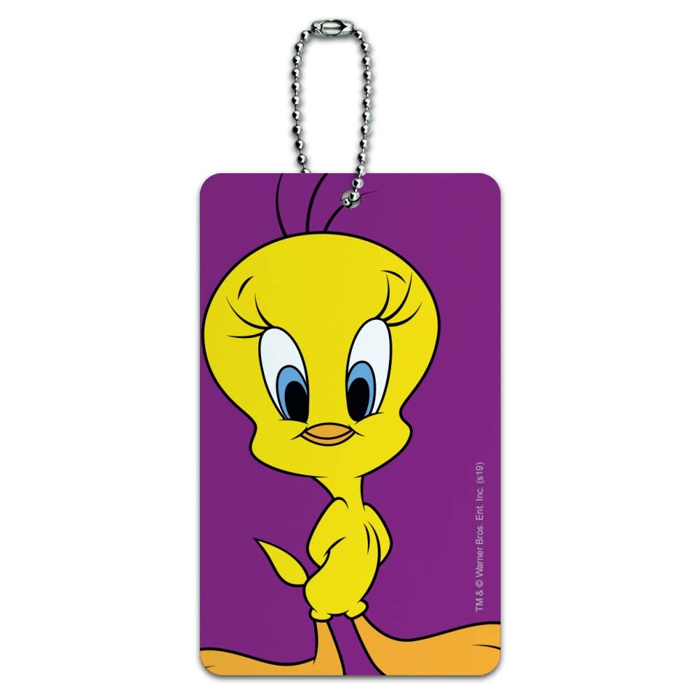 Looney Tunes Tweety Bird Luggage Tag - Cute Cartoon Suitcase ID Card for Carry-On Bags - Perfect for Travel, Vacation & Airport Identification