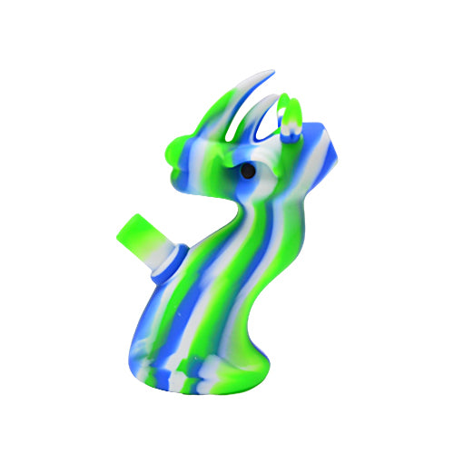 Premium Dragon-Themed Silicone Bubbler Pipe - Durable, Leak-Proof Design for Smooth Smoking Experience - Perfect for Home Use, Travel & Outdoor Activities