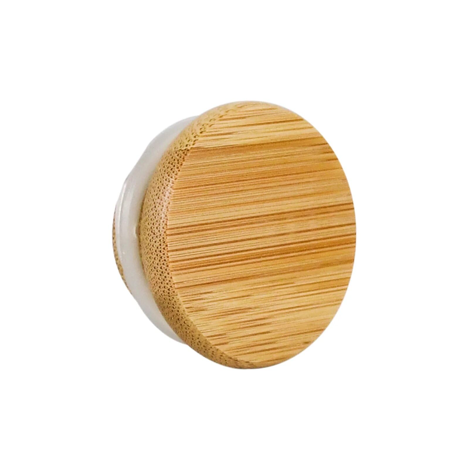 4oz/118ml Bamboo Lid Airtight Glass Jars - 7 Grams - 120 Count Food Storage Containers for Candles, Spices, Herbs, Candy, Cookies, Rice | Perfect for Kitchen Pantry Organization, DIY Candle Making & Bulk Food Storage