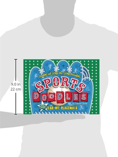 Sports Doodles Placemats - Fun & Creative Table Mats for Kids - Perfect for Dining, Arts & Crafts, and Party Decorations