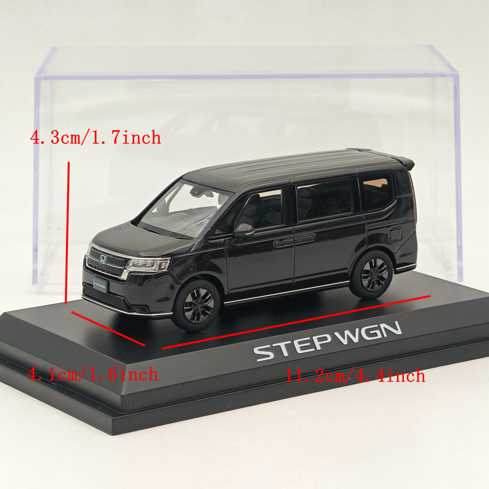 1/43 Honda STEP WGN e:HEV SPADA Twilight Mist Black Diecast Model Car - Limited Edition Collectible for Car Enthusiasts & Hobbyists - Perfect for Display, Gifts, and Japanese Car Model Collections
