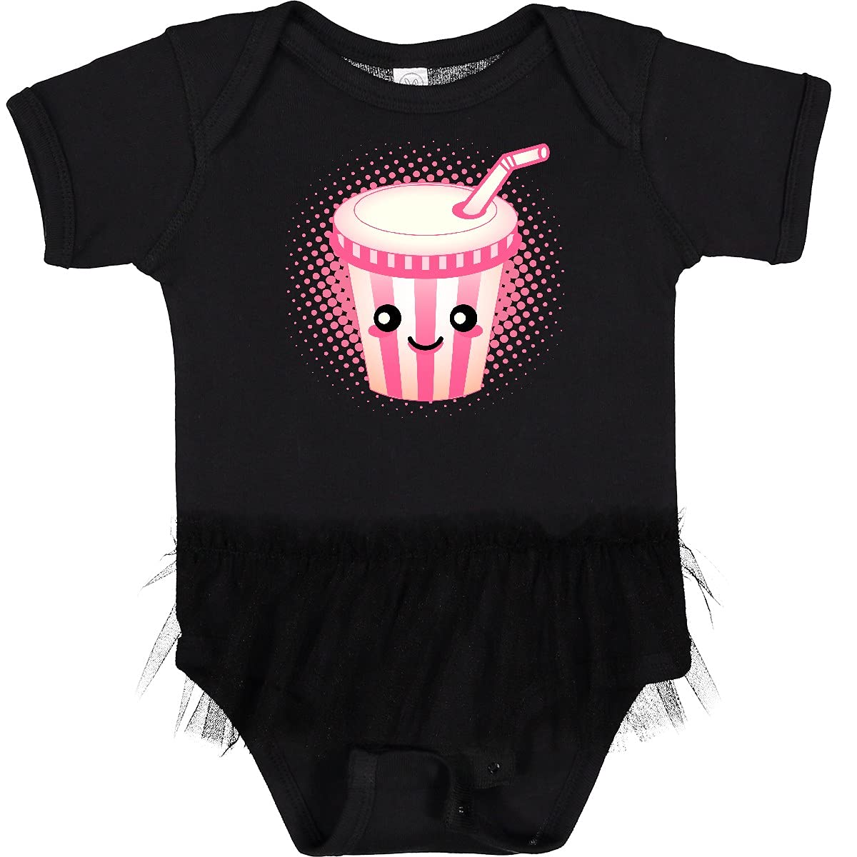 Inktastic Milkshake Lover or Soda Fan Infant Tutu Bodysuit - Adorable Baby Girl Outfit for Birthday, Photo Shoots & Special Occasions