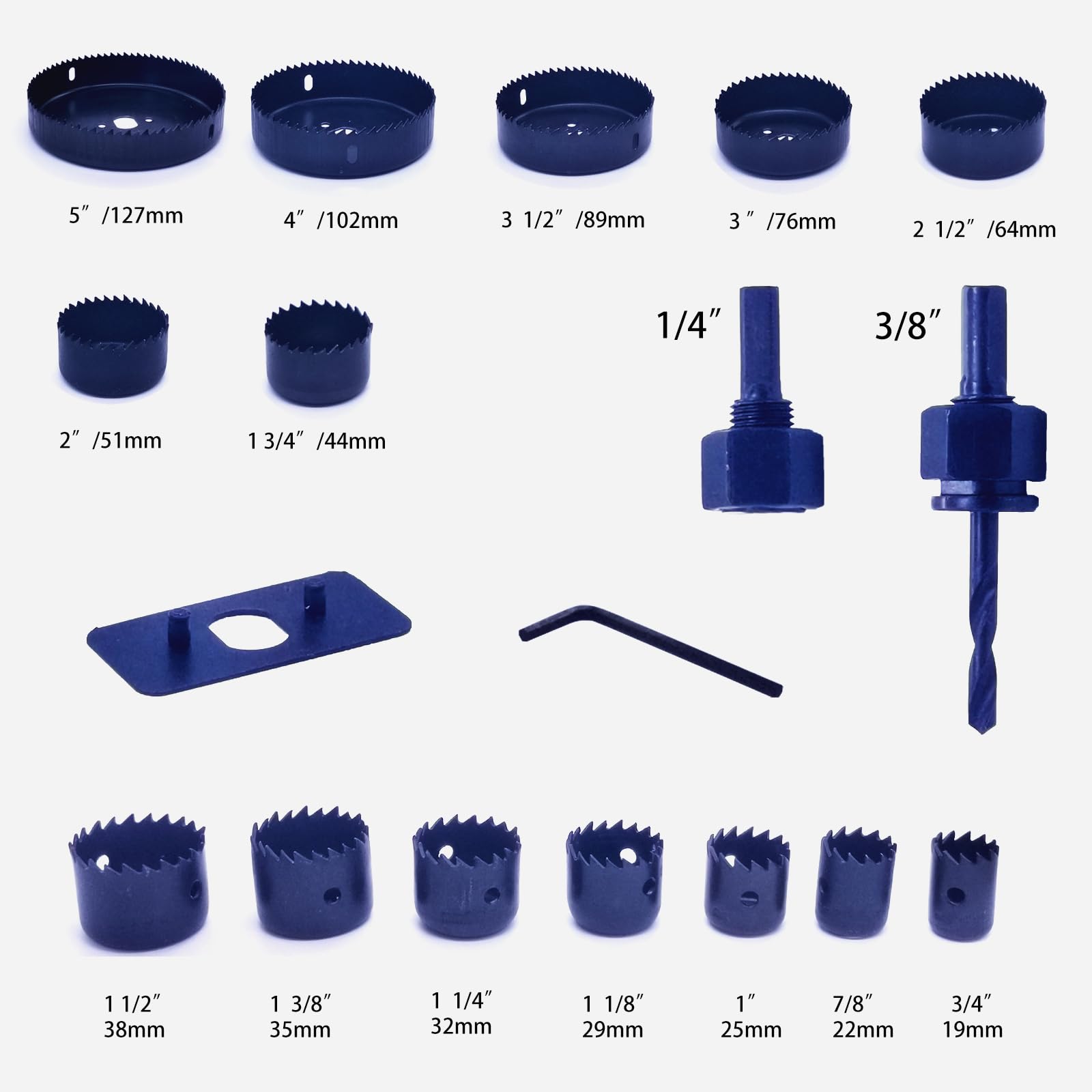 18-Piece Hole Saw Kit with Case (3/4