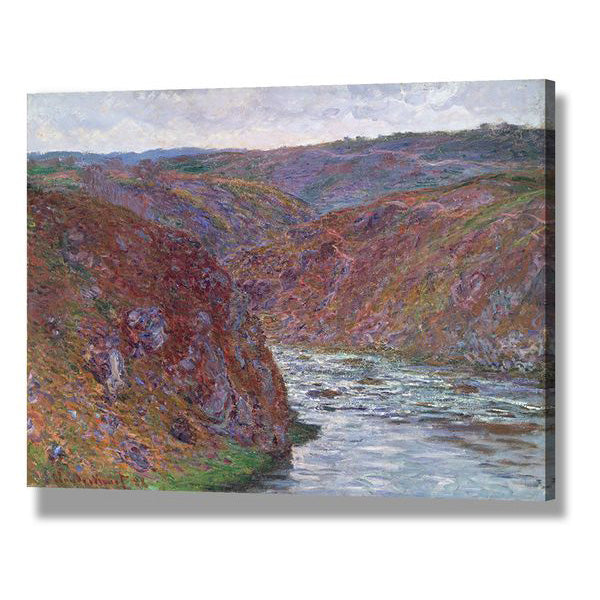 Claude Monet Waterloo Bridge Sunlight in the Fog Painting - Impressionist Wall Art Decor for Living Room, Bedroom & Office - Ready to Hang Canvas Print