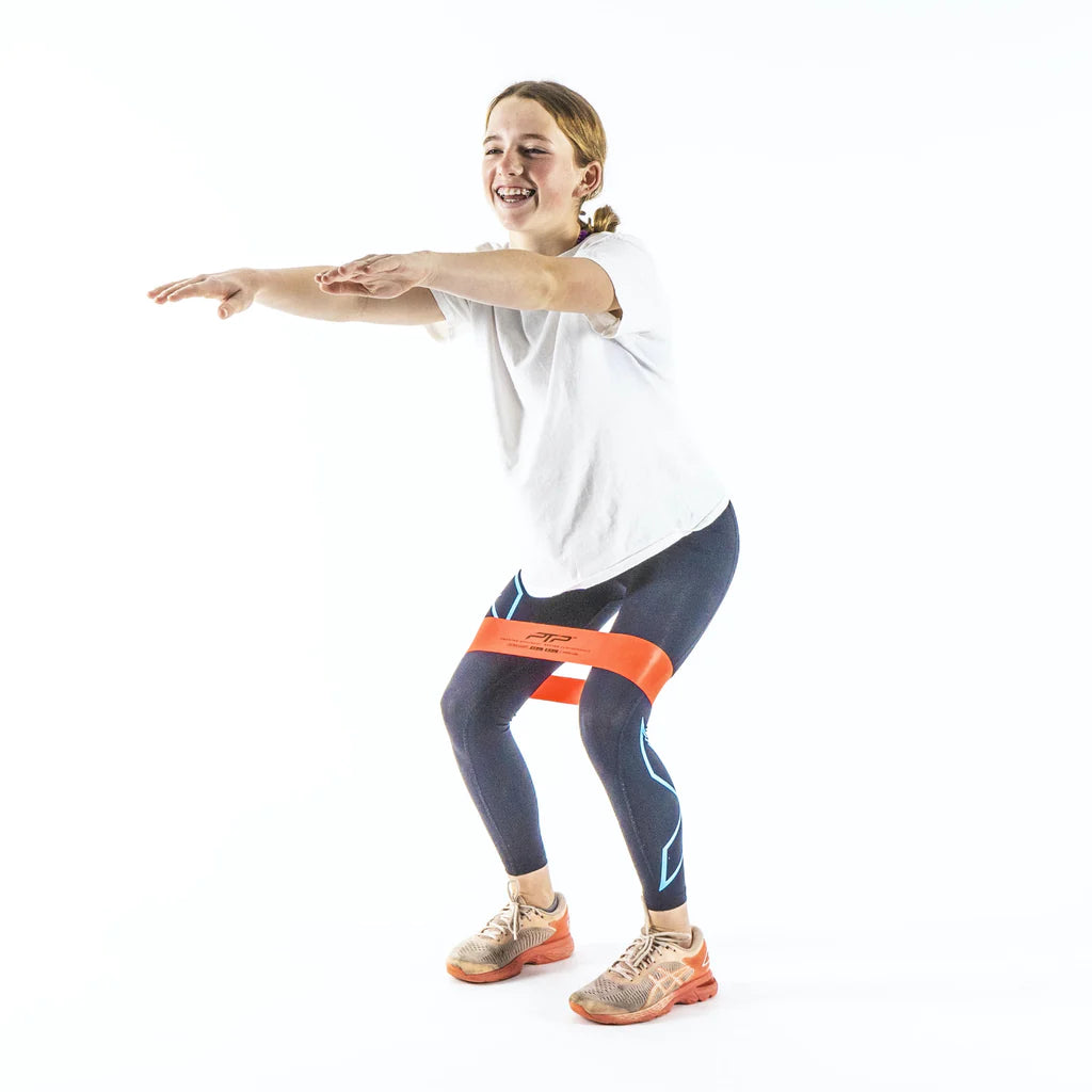 PTP Microband (9.7kgs) Heavy Duty Orange Resistance Band - Perfect for Home Workouts, Strength Training & Physical Therapy