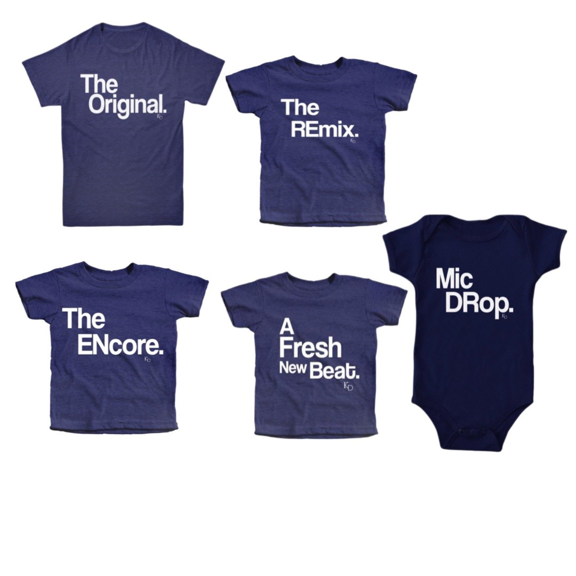 Pregnancy Announcement for Siblings - Big Brother Big Sister Reveal Shirt Set of 5 for Baby & Toddler - Gender Reveal Gift, Family Matching Outfits for Pregnancy Photos & Special Occasions