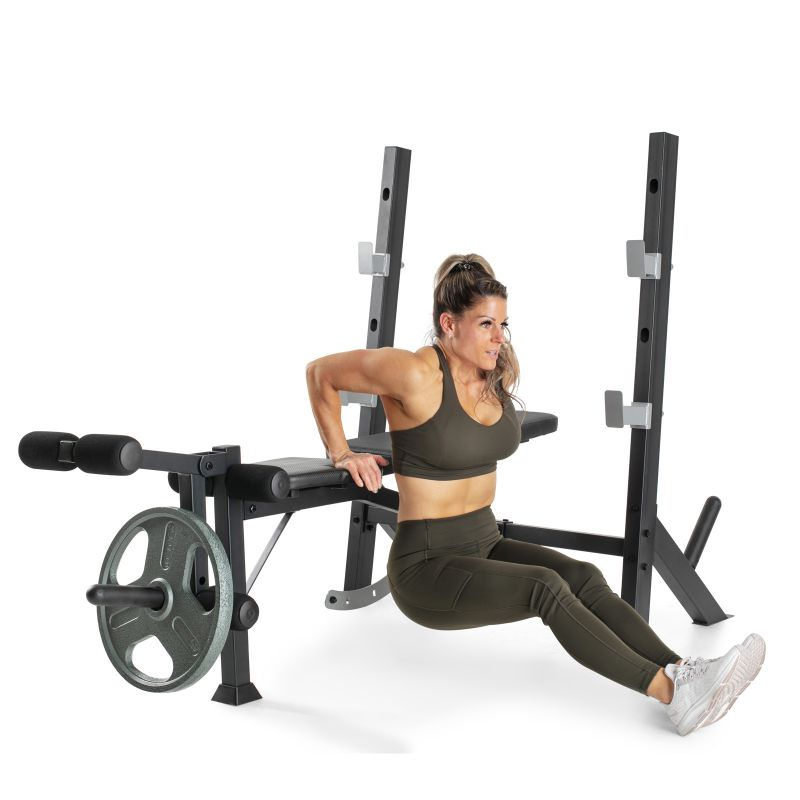 ProForm Olympic Weight Bench with Sport XT Stands – Heavy Duty Home Gym Equipment for Strength Training & Bodybuilding