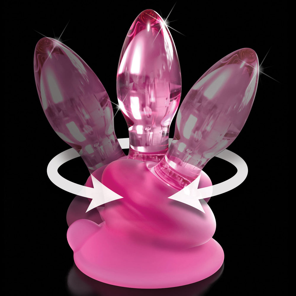 Icicles No. 90 Mini Glass Anal Plug with Suction Cup - Smooth Comfortable Design for Beginners & Advanced Users - Perfect for Sensual Play & Couples Intimacy