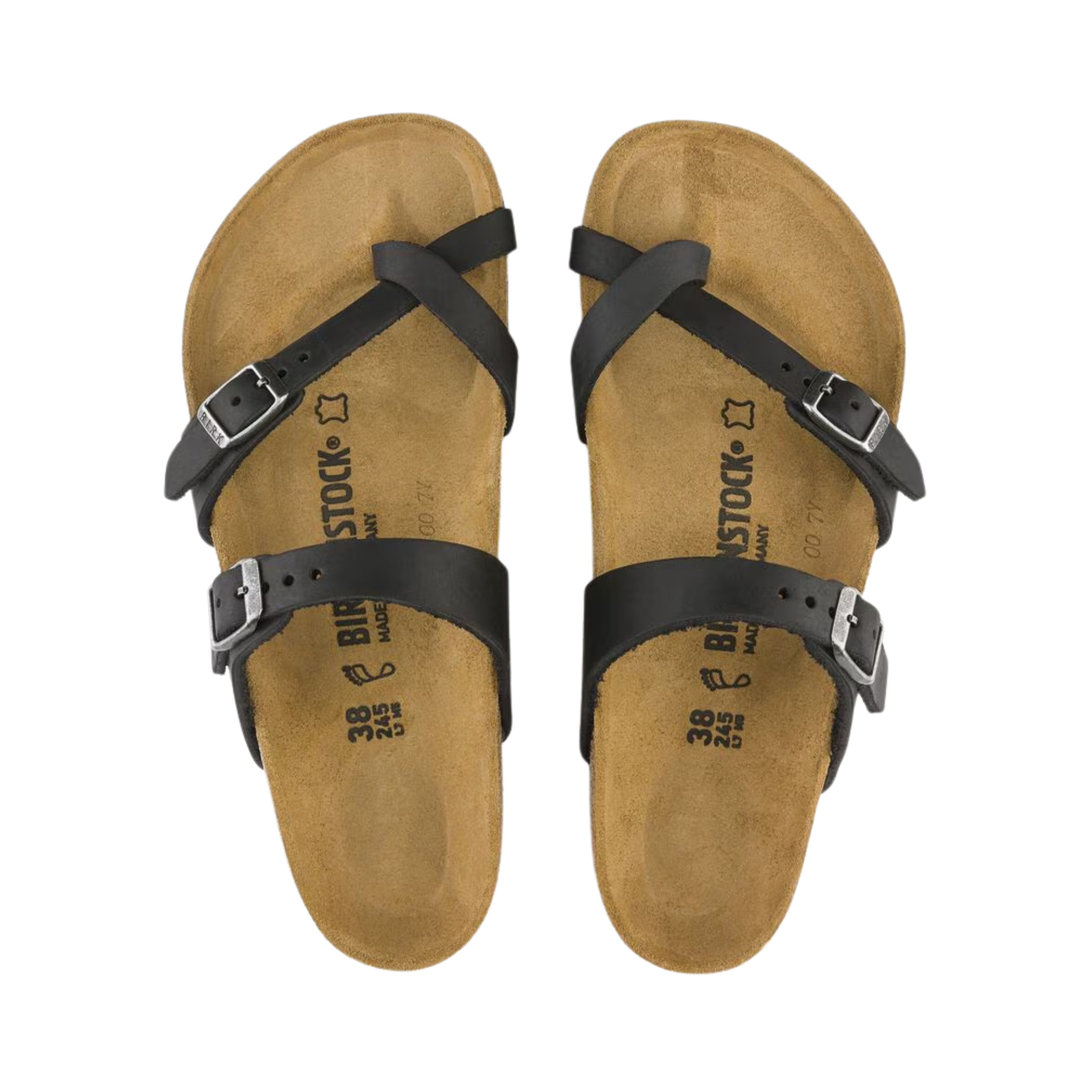 Women's Mayari Oiled Leather Sandals - Black | Comfortable & Stylish for Summer, Beach, and Casual Outings
