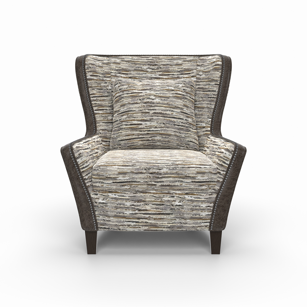 Alyssa High Style Chair - Modern Accent Chair for Living Room, Bedroom & Office - Comfortable Upholstered Armchair with Sturdy Metal Legs - Perfect for Reading, Relaxing & Home Decor