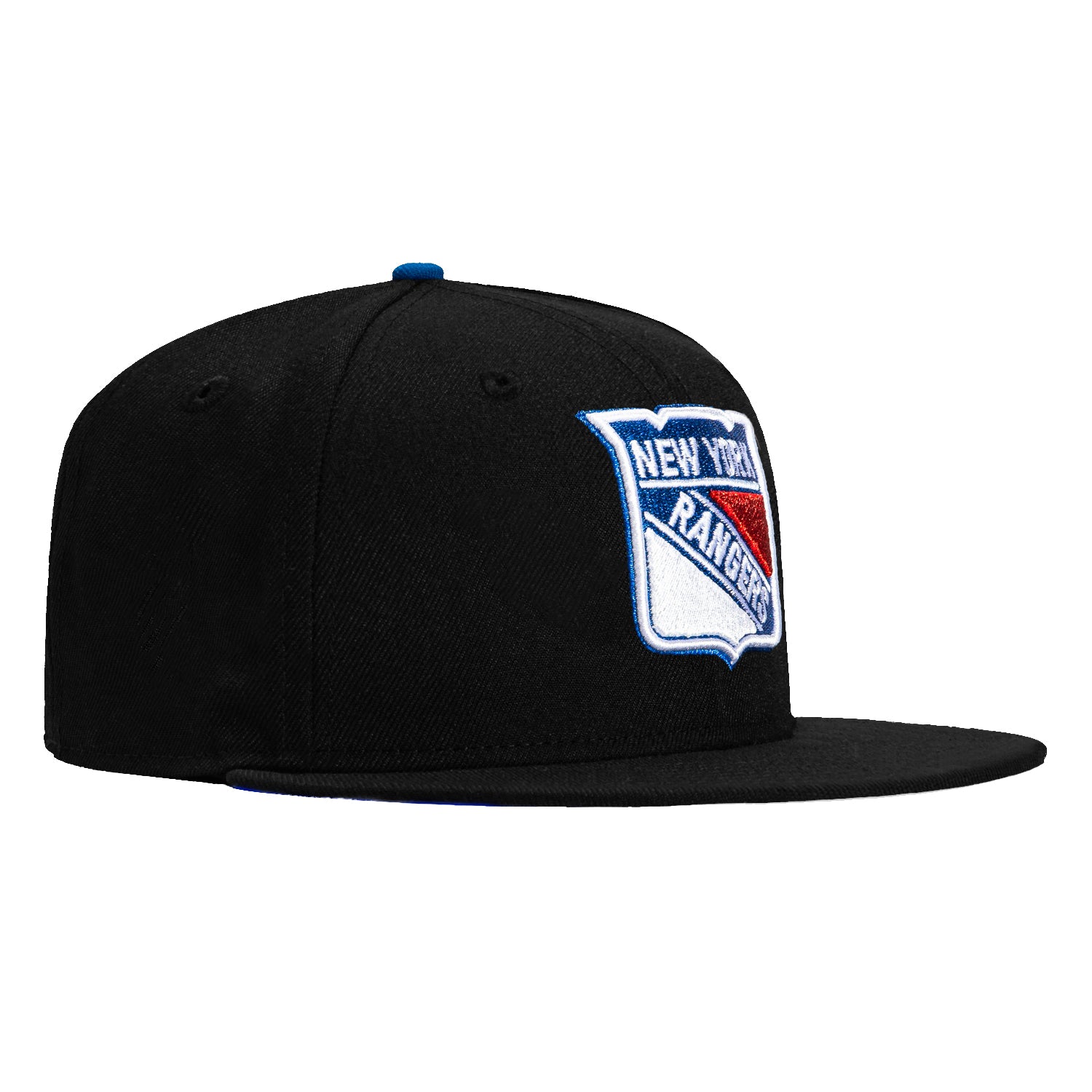 New Era 59Fifty New York Rangers Team UV Protection Baseball Cap - Black | Official NHL Licensed Snapback Hat for Men & Women | Perfect for Baseball Games, Outdoor Sports & Fan Collections
