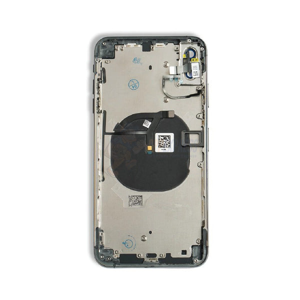 Premium iPhone XS Max Back Glass Housing with Pre-Installed Small Parts - Black Replacement Cover for Easy DIY Repair | Perfect for Cracked or Damaged Phone Back Panels