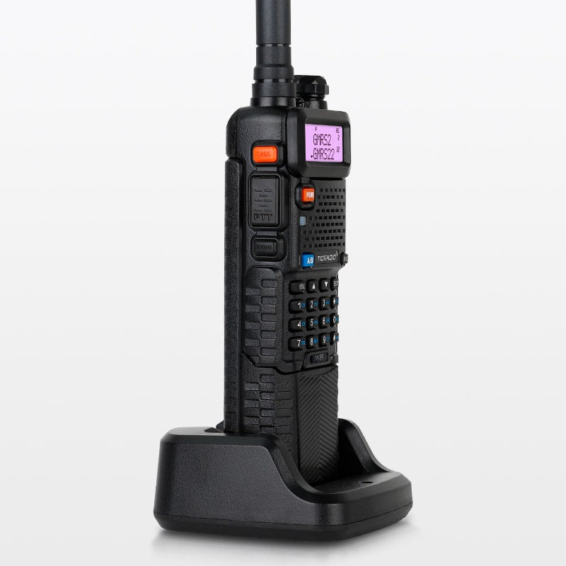 GM 5R 0.5W/5W GMRS Repeater Capable Two-Way Radio - Long Range Communication for Outdoor Adventures, Emergency Preparedness & Business Use