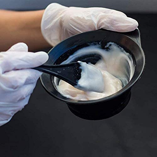 CRIYALE Professional Hair Color Mixing Bowl with Handle - Black Plastic Salon Styling Dye Bowl for Hairdressers & Home Use (1 Pack) | Perfect for Salon, Spa & DIY Hair Coloring