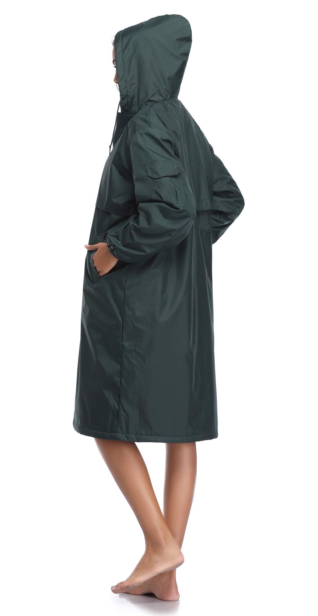 Adoretex Unisex Waterproof Swim Parka - Warm & Windproof Swim Coat for Adults & Kids - Perfect for Swimming, Surfing, Beach & Pool Activities