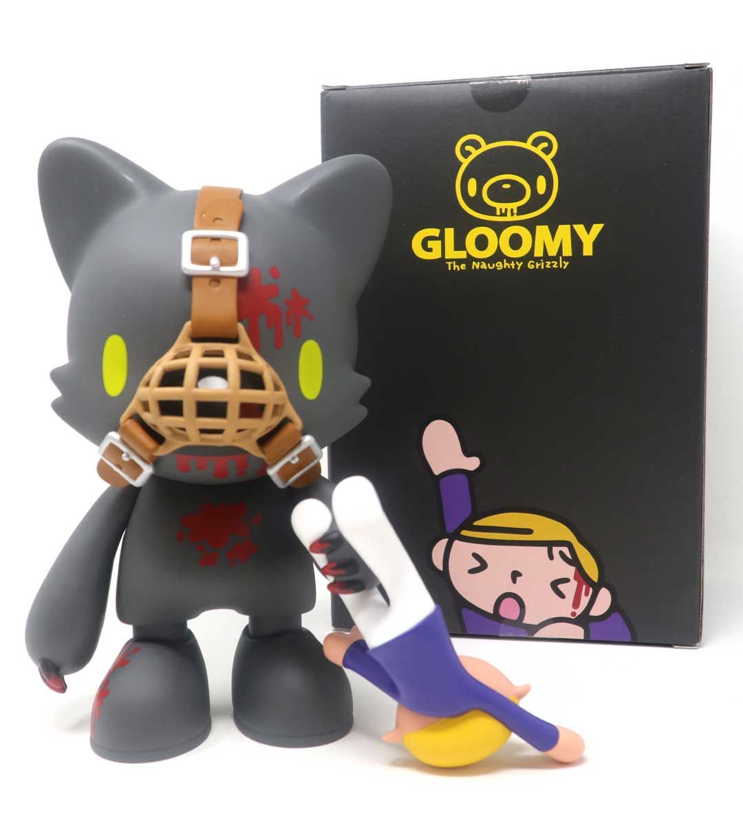 Gloomy in Black Superjanky Mori Chack Plush Toy - Cute Kawaii Bear Collectible for Anime Fans, Home Decor & Gift Giving