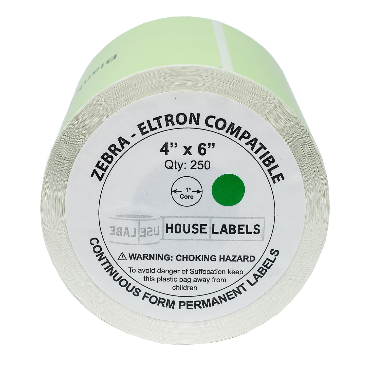 HOUSELABELS 4x6 Inch Thermal Shipping Labels - 15 Rolls (250 Labels per Roll) - 1 Inch Core Compatible with Zebra, Rollo & Thermal Printers - Perfect for Ecommerce, Amazon FBA & USPS Shipping