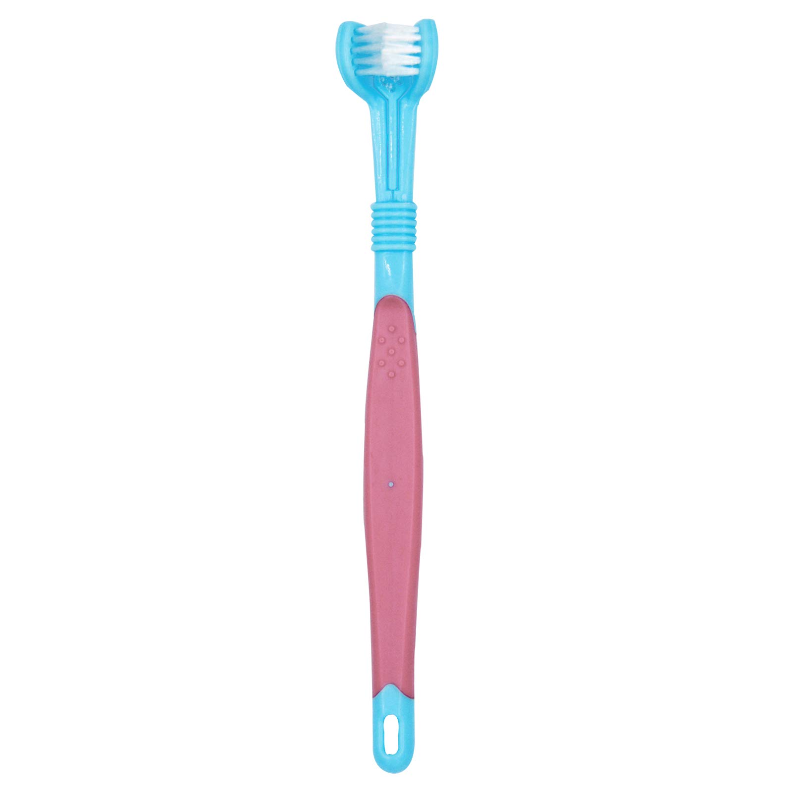 Electric Dog Toothbrush Set - 2 Pack (Blue & Yellow) with 3-Sided Design for Easy Teeth Cleaning - Battery Powered for Adult Dogs - Perfect for Daily Dental Care & Oral Hygiene at Home