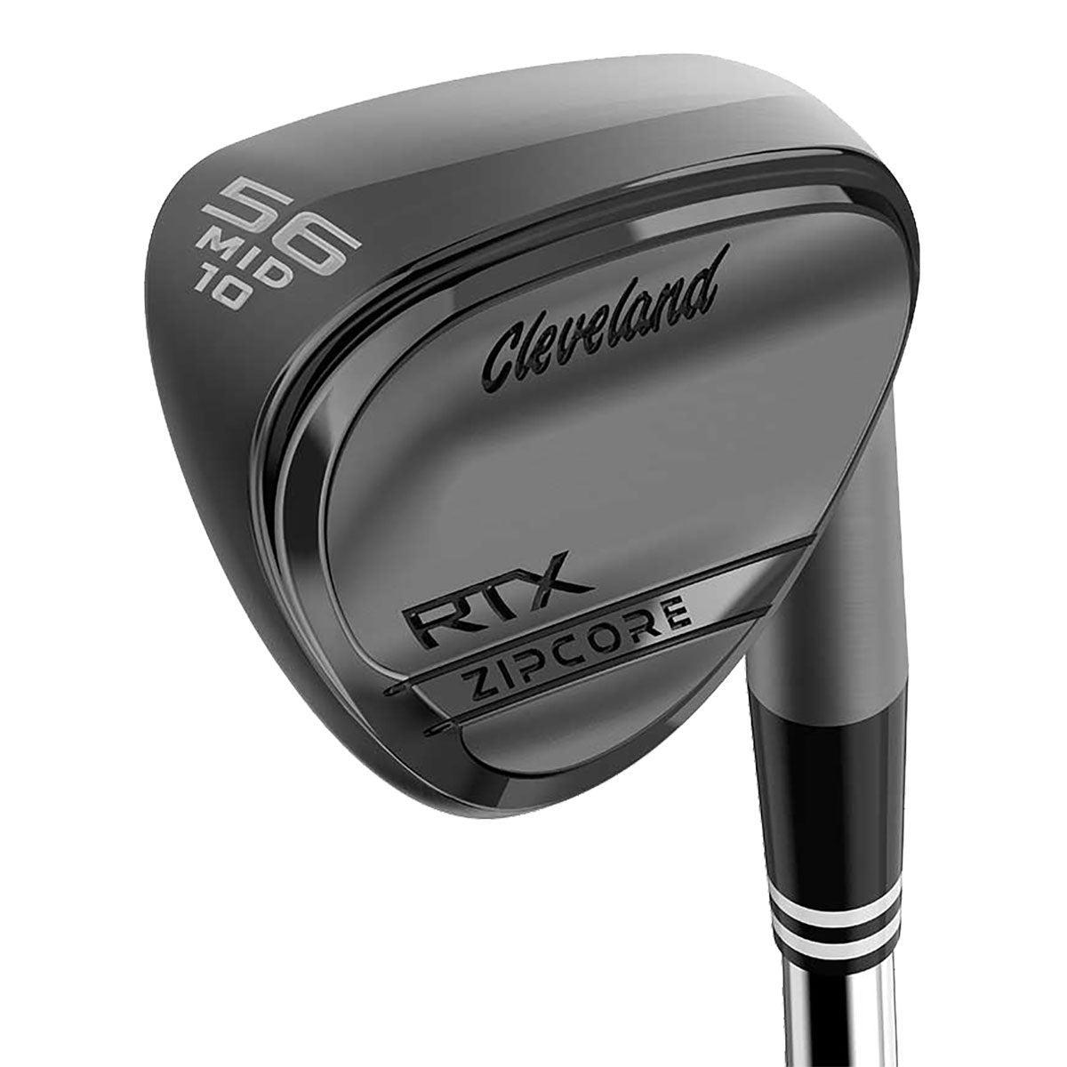 Cleveland RTX Zipcore Black Satin Wedge Golf Club - High Performance Wedge for Short Game Precision | Perfect for Approach Shots, Chipping & Bunker Play