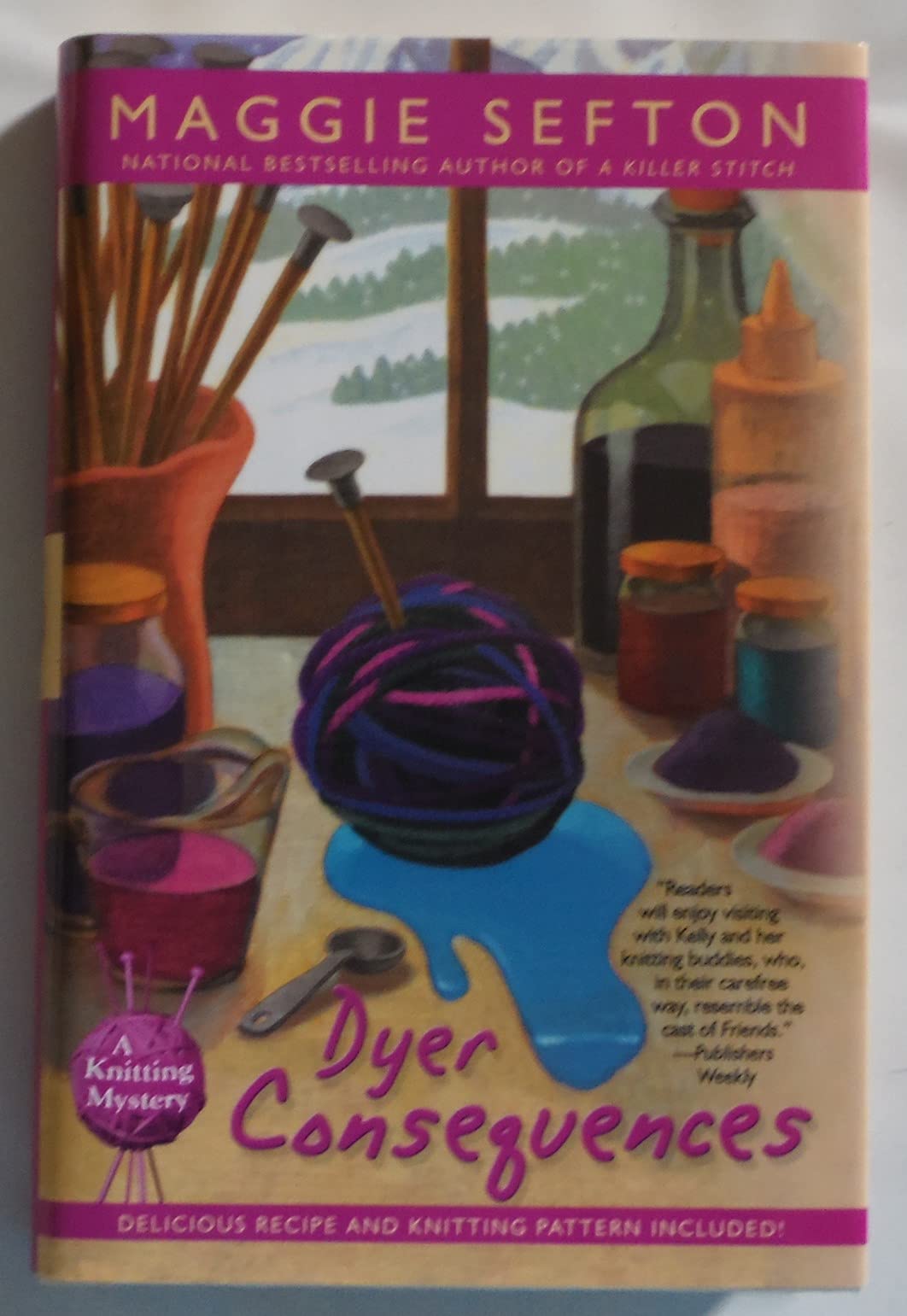 Dyer Consequences (Knitting Mysteries Book 5) - Cozy Knitting Mystery Novel for Adults | Perfect for Book Clubs & Relaxing Evenings